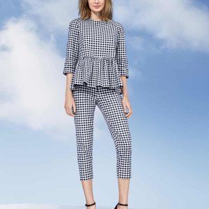 Victoria Beckham for Target Gingham Peplum Top